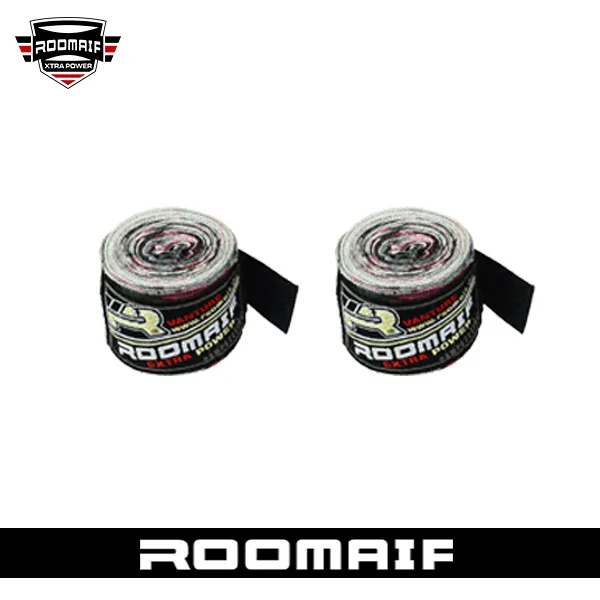 Бинт боксерский RM-101 Grey/Red (хлопок-полиэстер)
