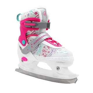 Раздвижные коньки AC-SK5500 Pink с блестками (внутри мех)