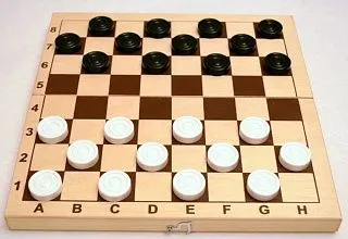 Шашки пластмассовые с доской Ш-15