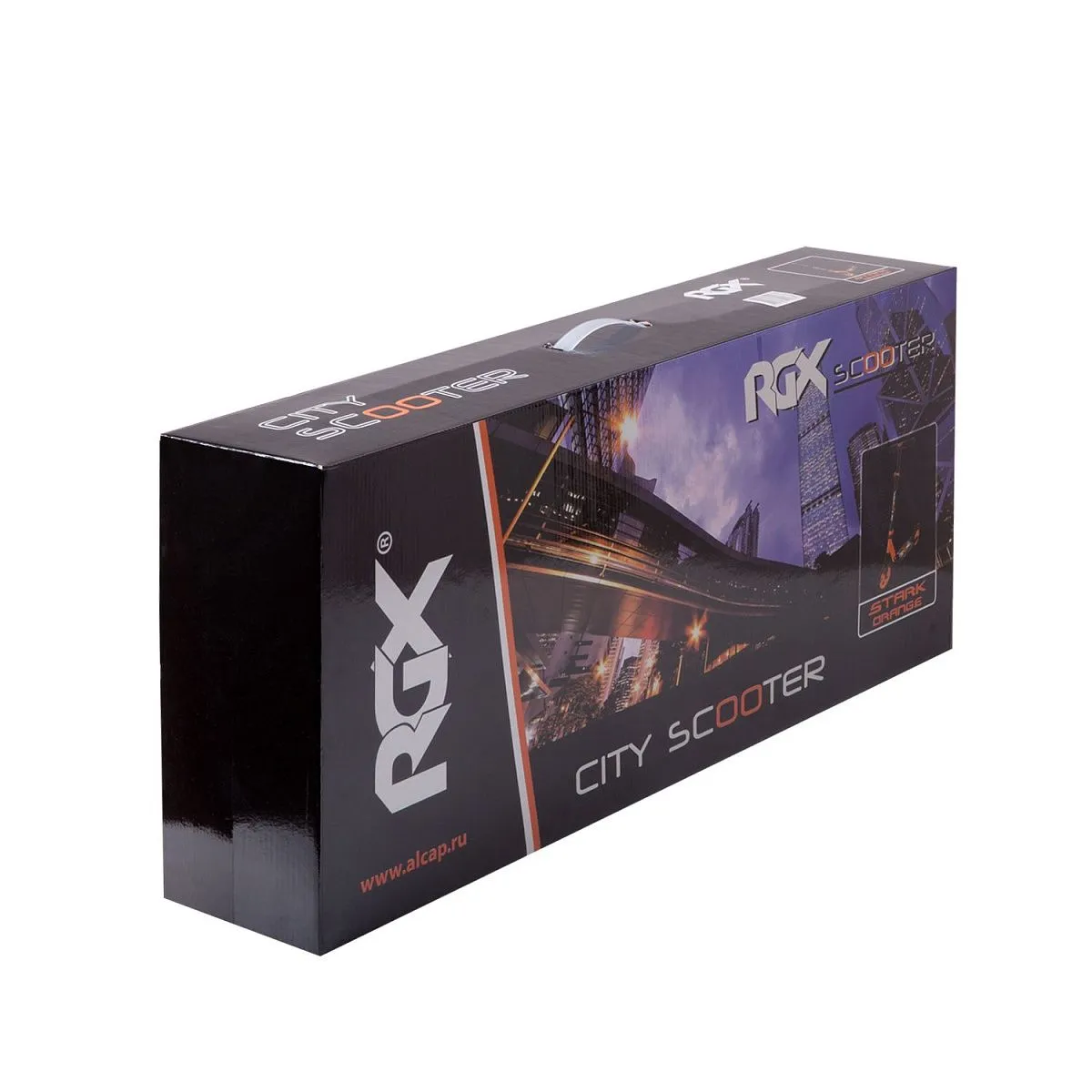 Самокат STRK 200мм orange (100% алюминий, передний амортизатор)