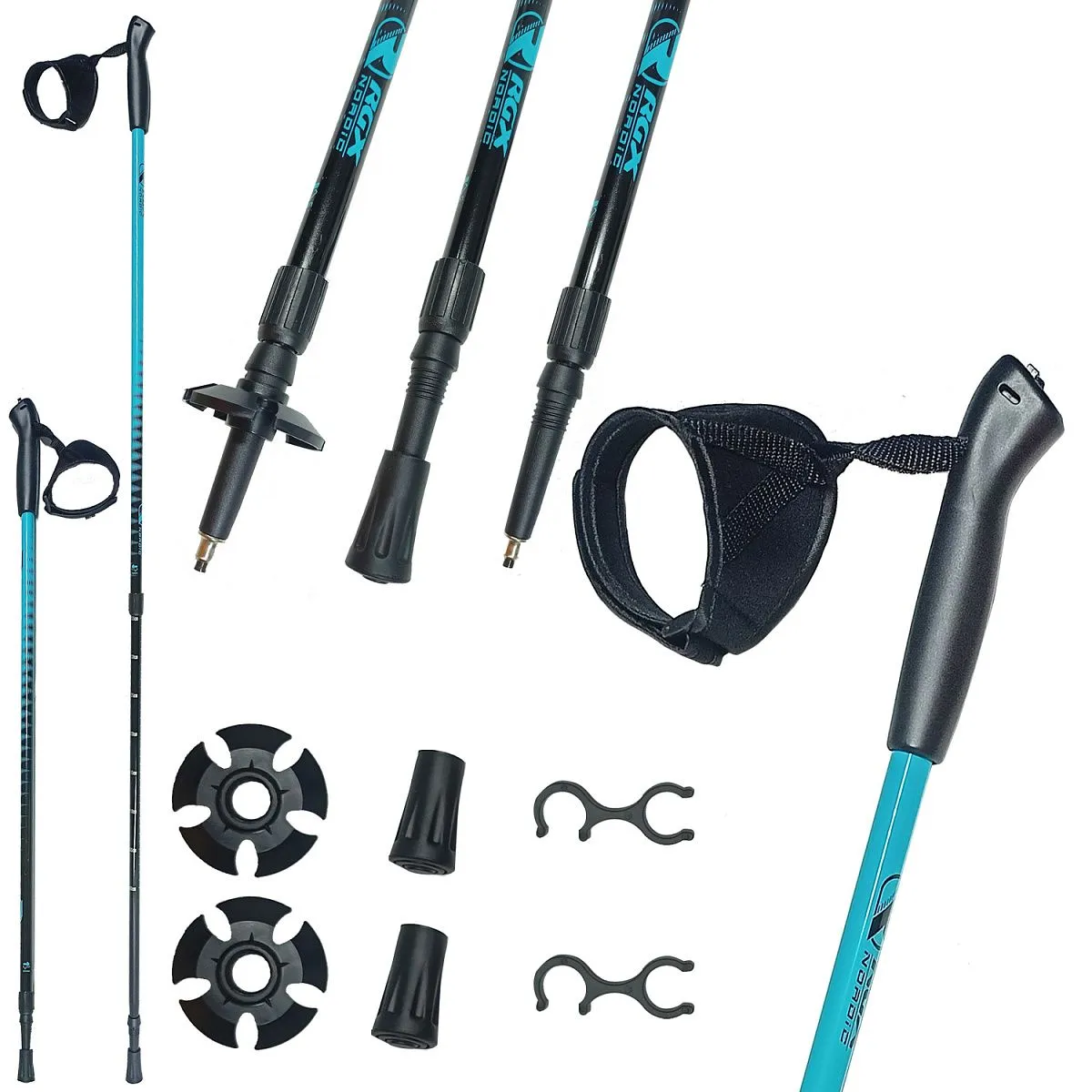 Палки для скандинавской ходьбы NWS-101 blue