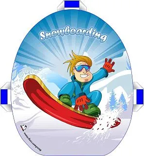 Ледянка мягкая Snowkid 50 см. Snowboard