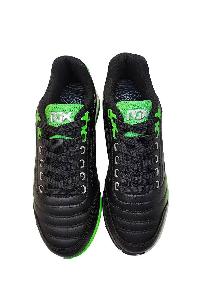 Бутсы зальные SB-ZAL-051 Black/Green детские