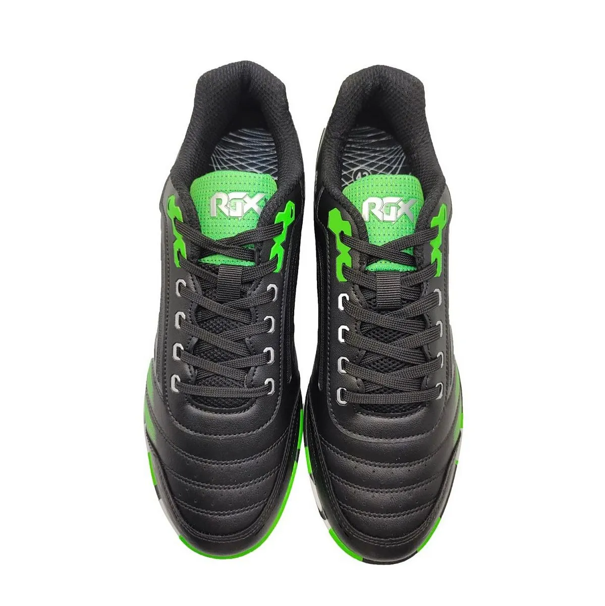 Бутсы зальные SB-M-061 Black/Green детские