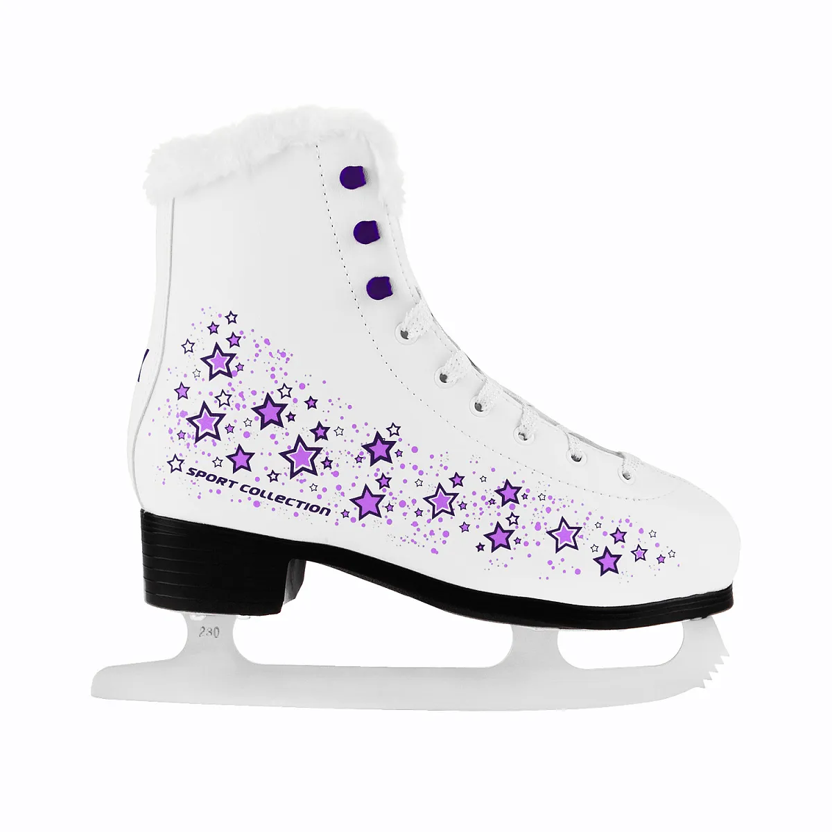 Фигурные коньки CK-SF2200 Violet (фонарик в подарок)