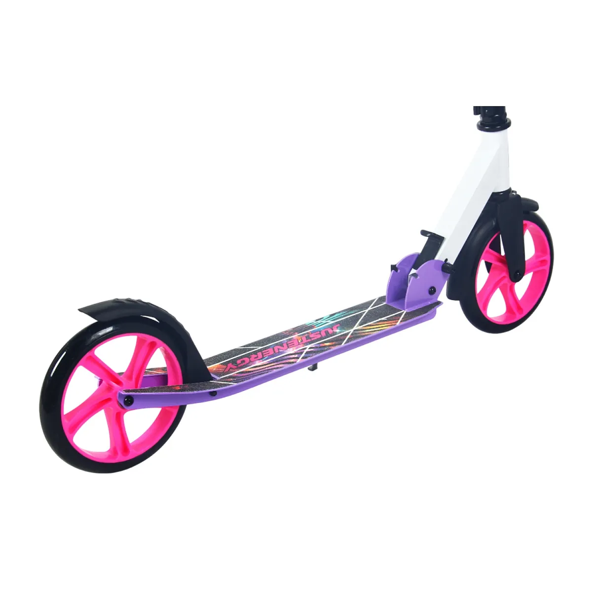Самокат JE-SA200-50 200мм violet (фонарь и наклейка в подарок)