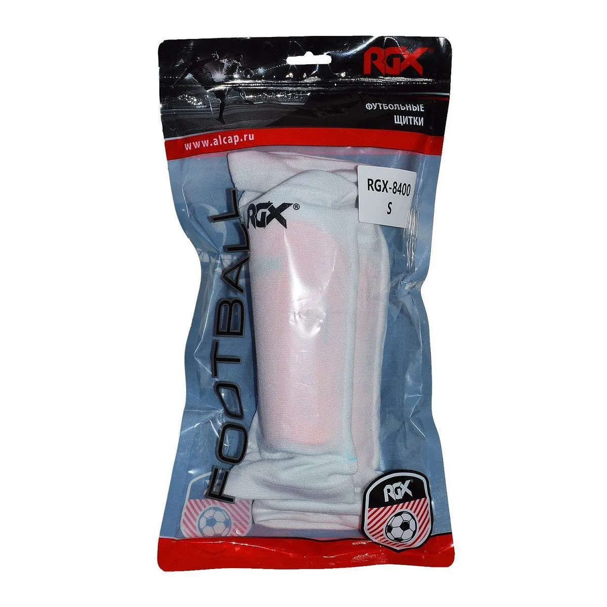 Футбольные щитки RGX-8400 Белый/Оранжевый