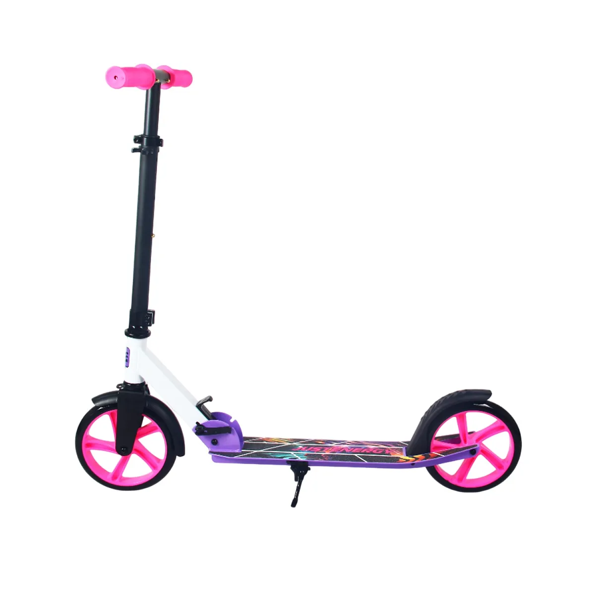 Самокат JE-SA200-50 200мм violet (фонарь и наклейка в подарок)