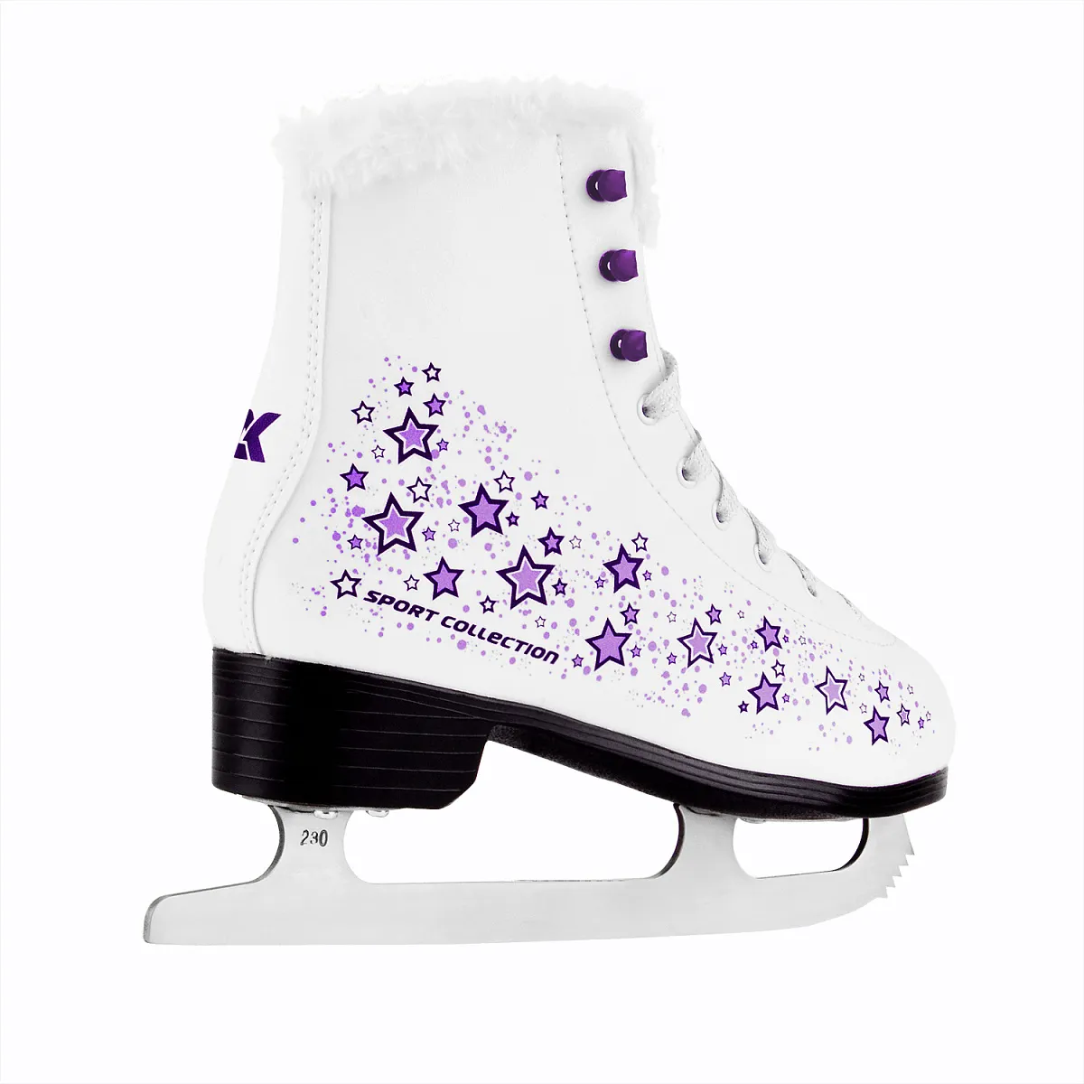 Фигурные коньки CK-SF2200 Violet (фонарик в подарок)