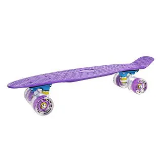 Мини-круизер PNB-01GW (22") Violet светящиеся колеса