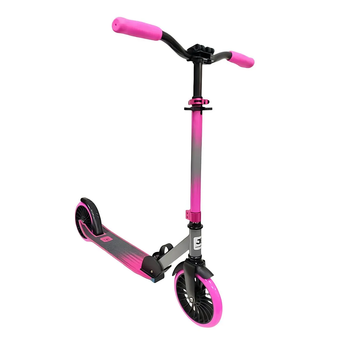Самокат JE-SA200-55 200мм pink (фонарь в подарок)