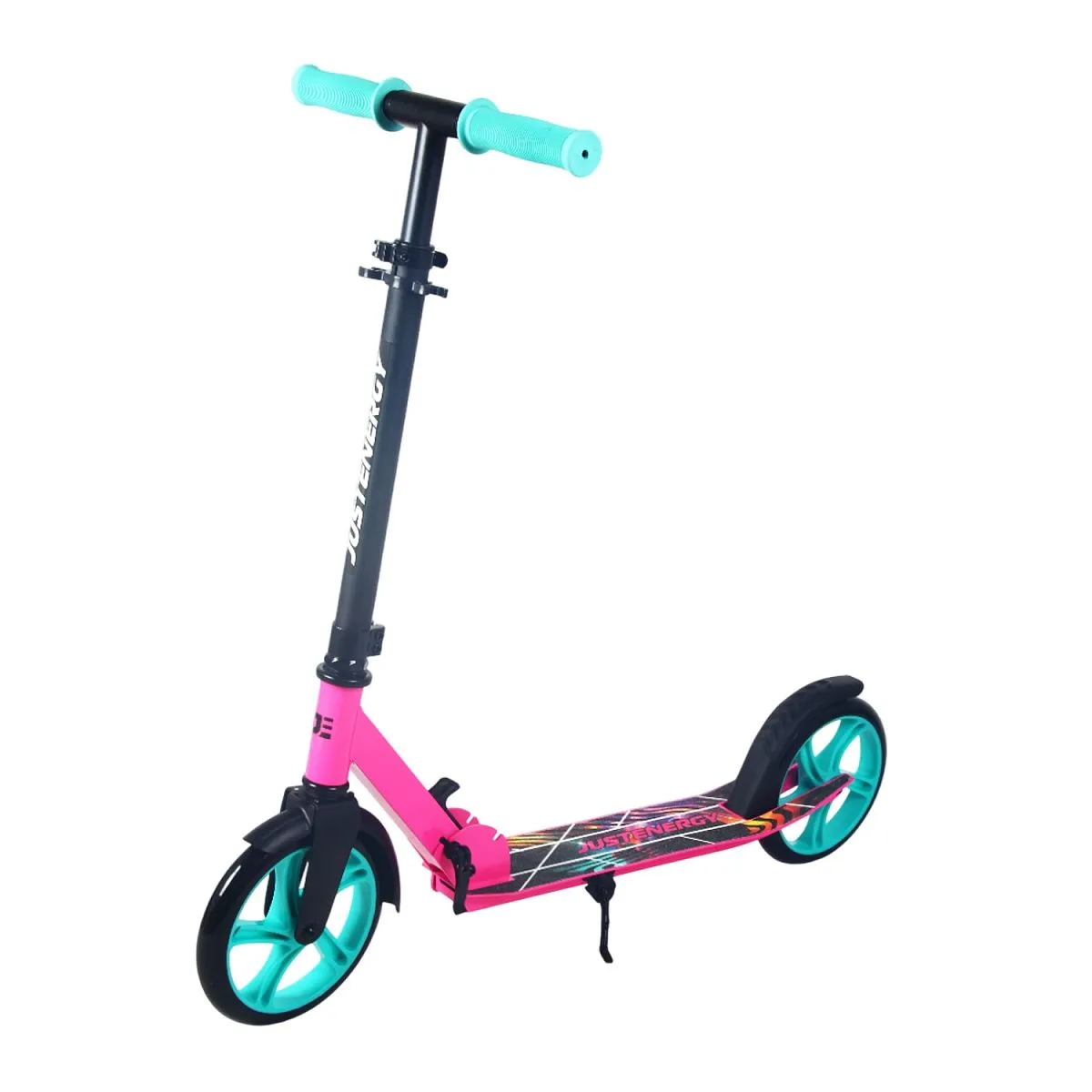 Самокат JE-SA200-50 200мм pink (фонарь и наклейка в подарок)