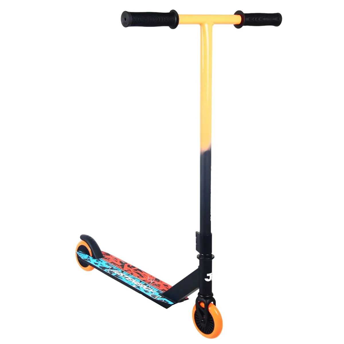 Самокат трюковый JE-ST100-20 100мм orange