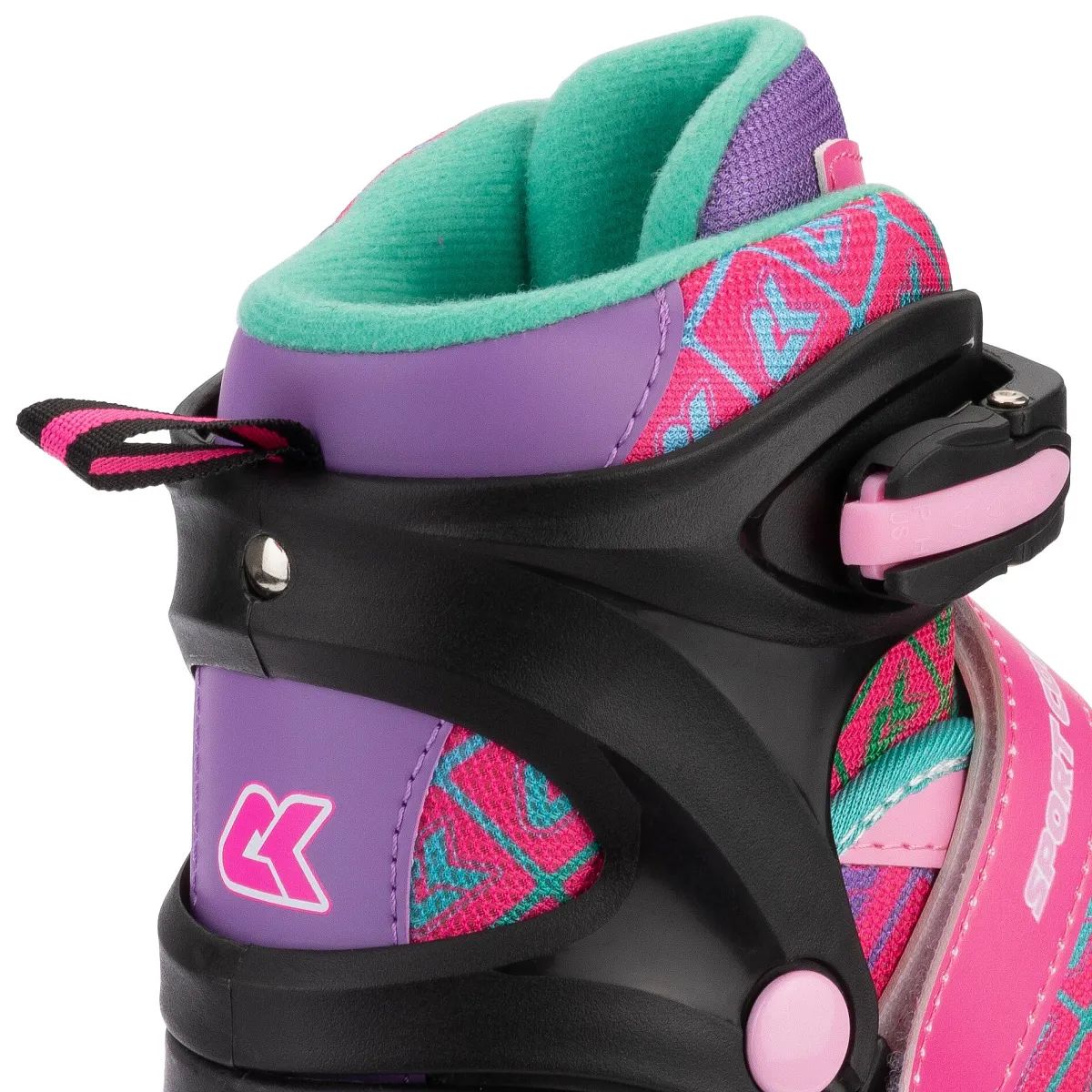 Раздвижные роликовые коньки CK Pink