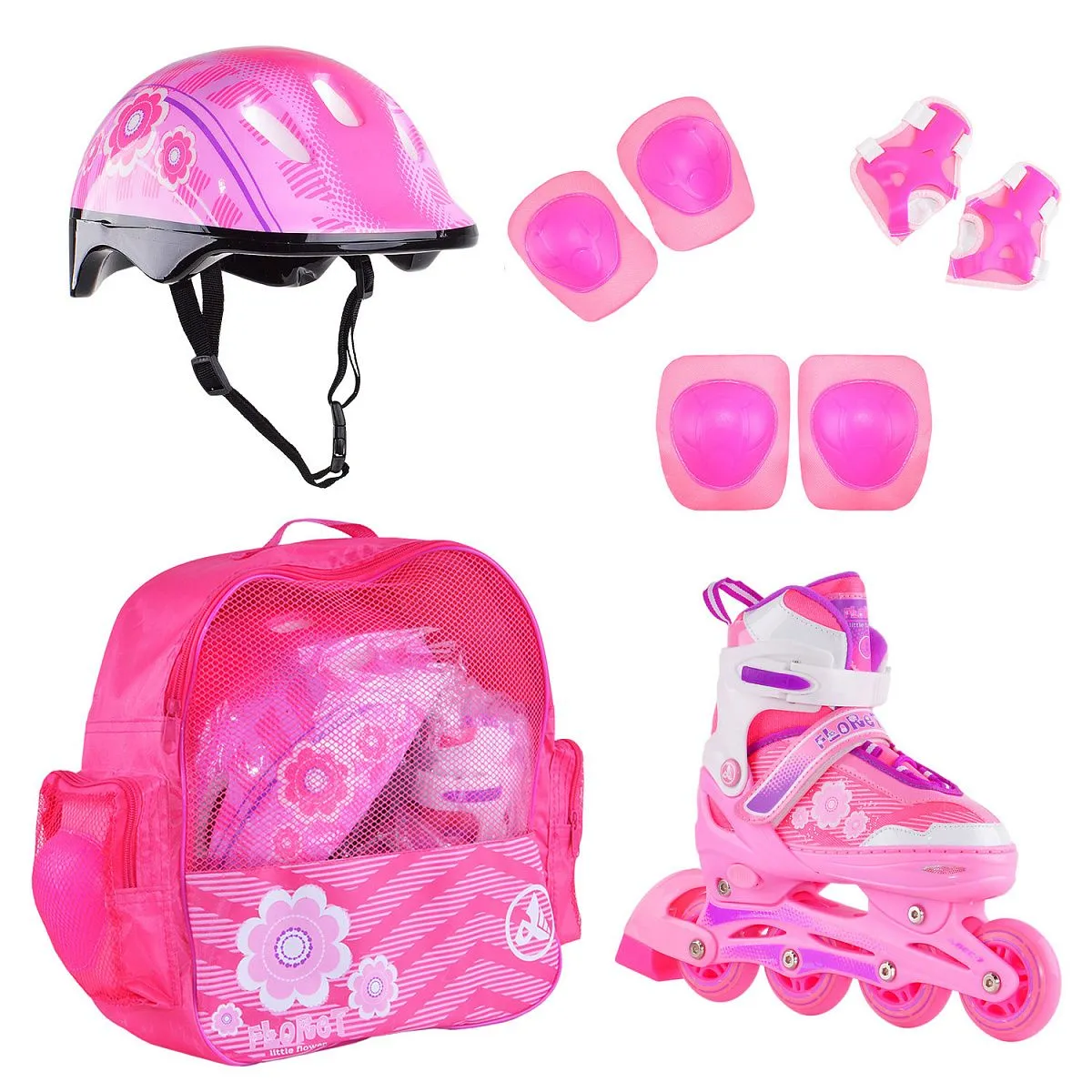 роликовый комплект FLRT white-pink-violet