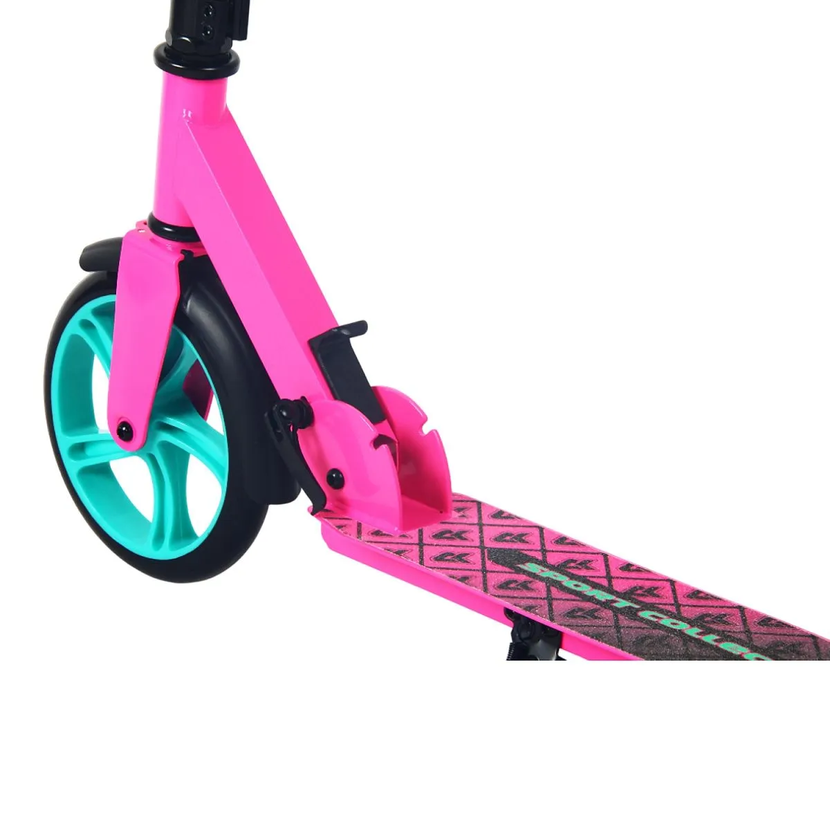 Самокат CK-SA200-2 200мм pink (фонарь и наклейка в подарок)
