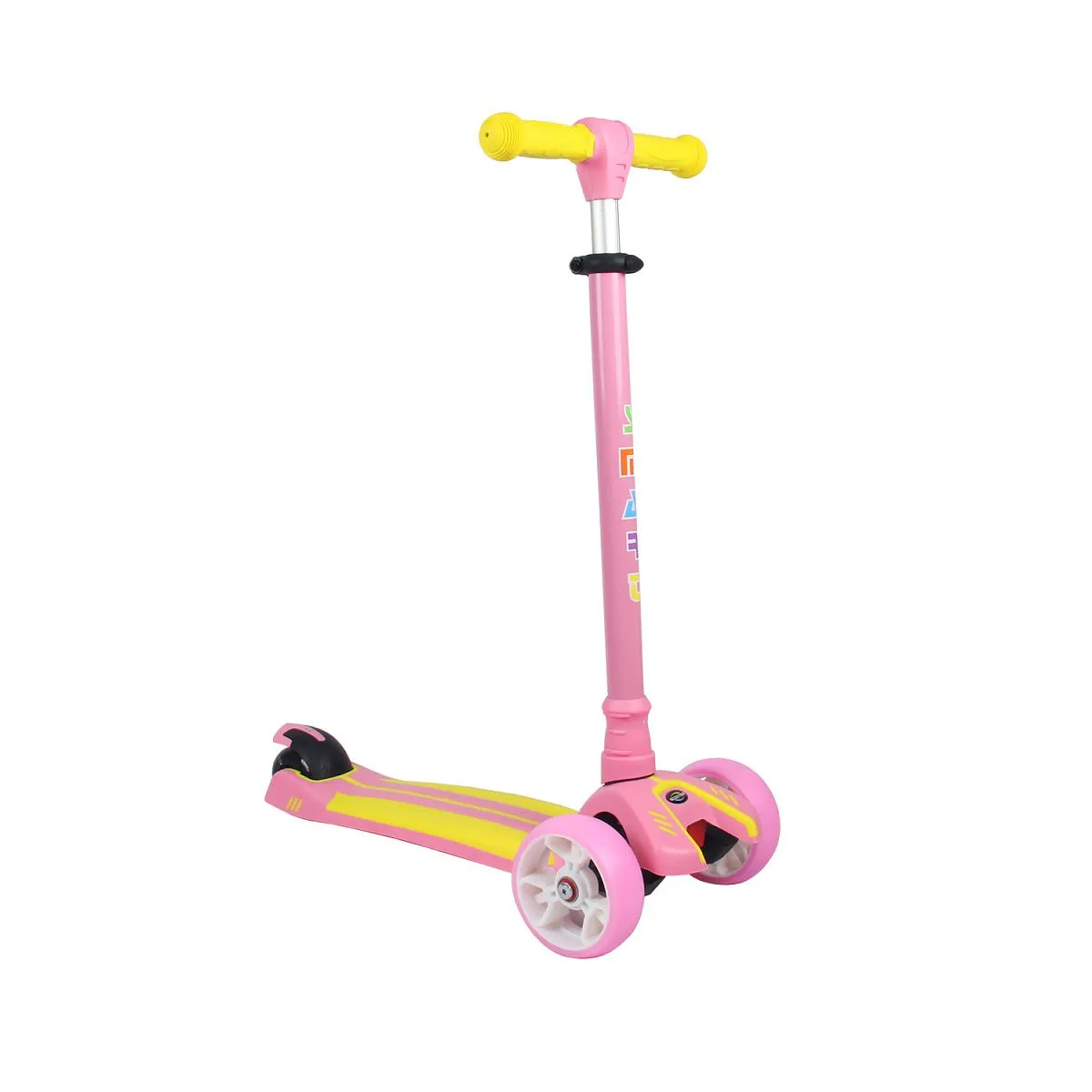 Самокат SMART LED 120/90мм pink