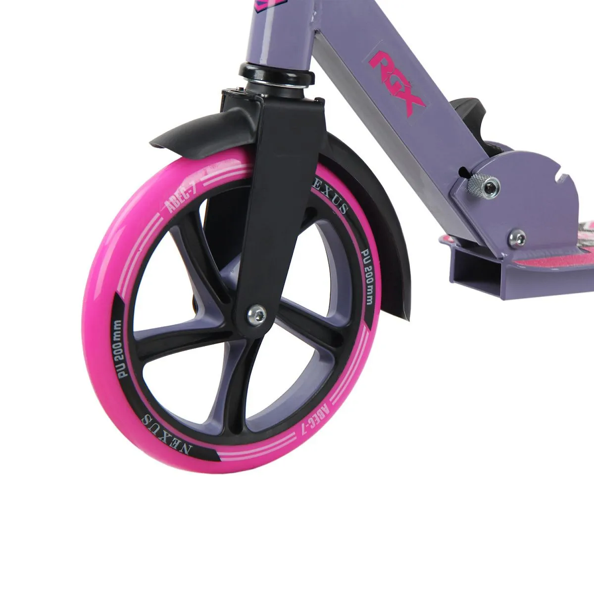 Самокат NXS 200мм violet (100% алюминий)