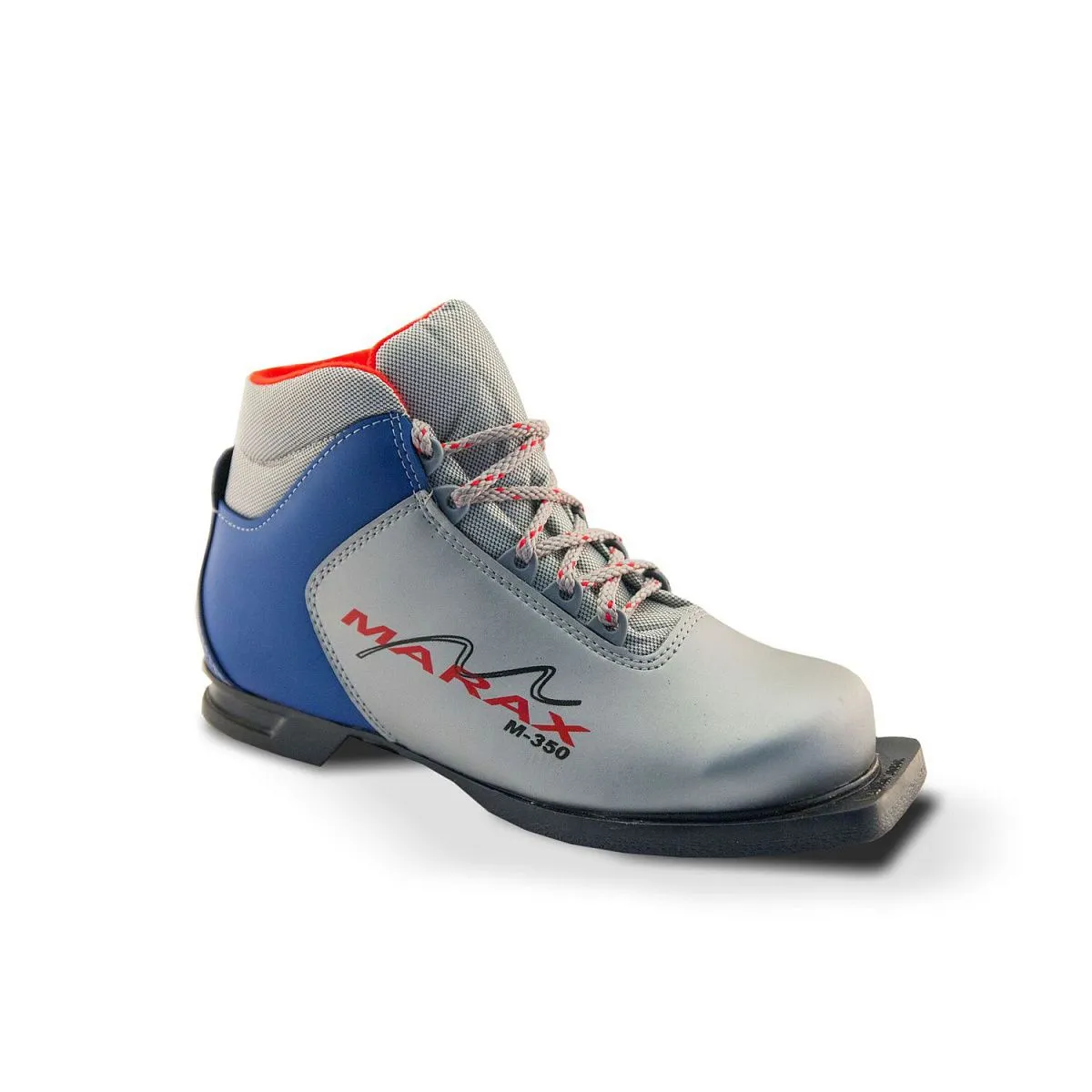 Ботинки лыжные MX-75 серебряно-синие