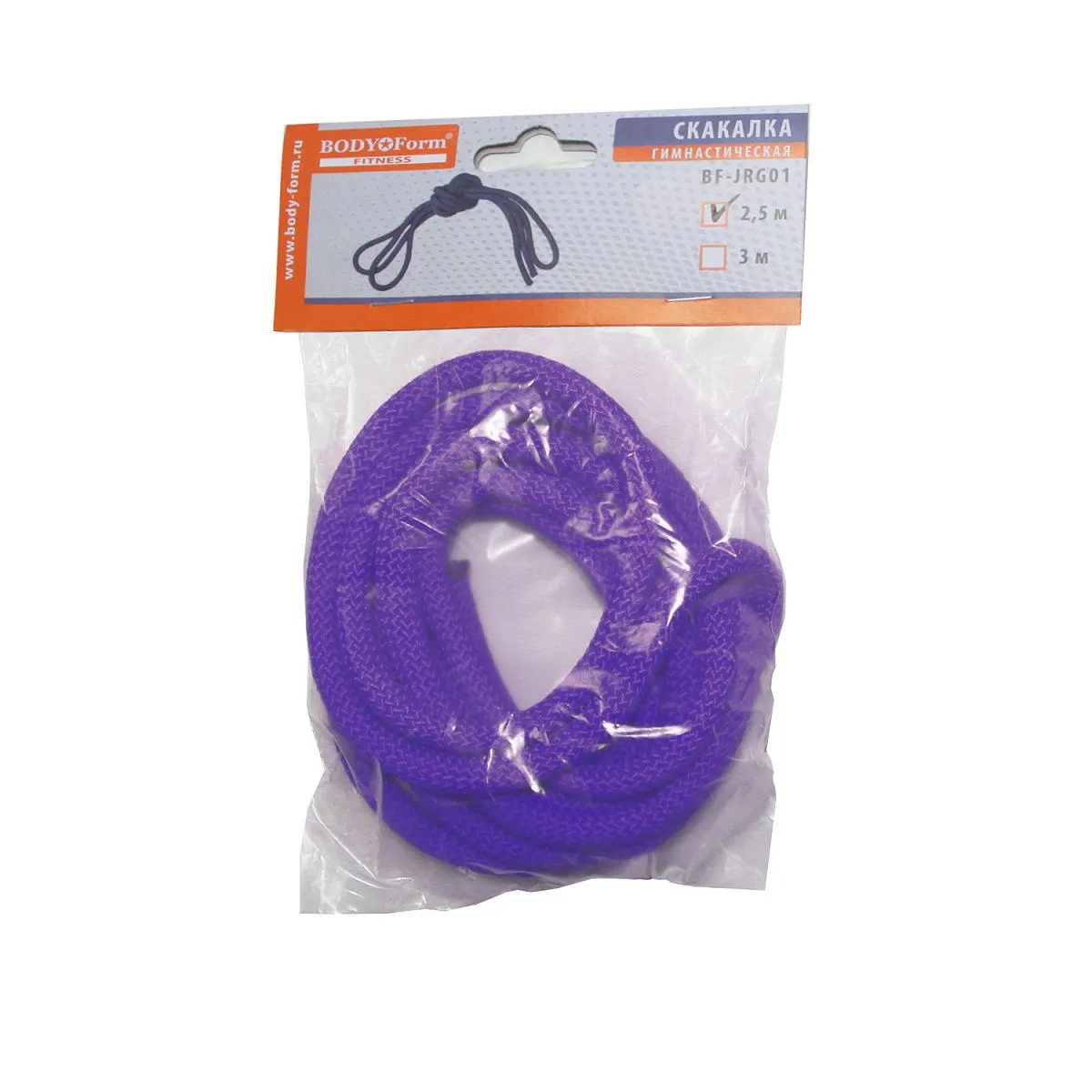 Скакалка гимнастическая BF-SK01 (BF-JRG01) 2.5м, 150гр