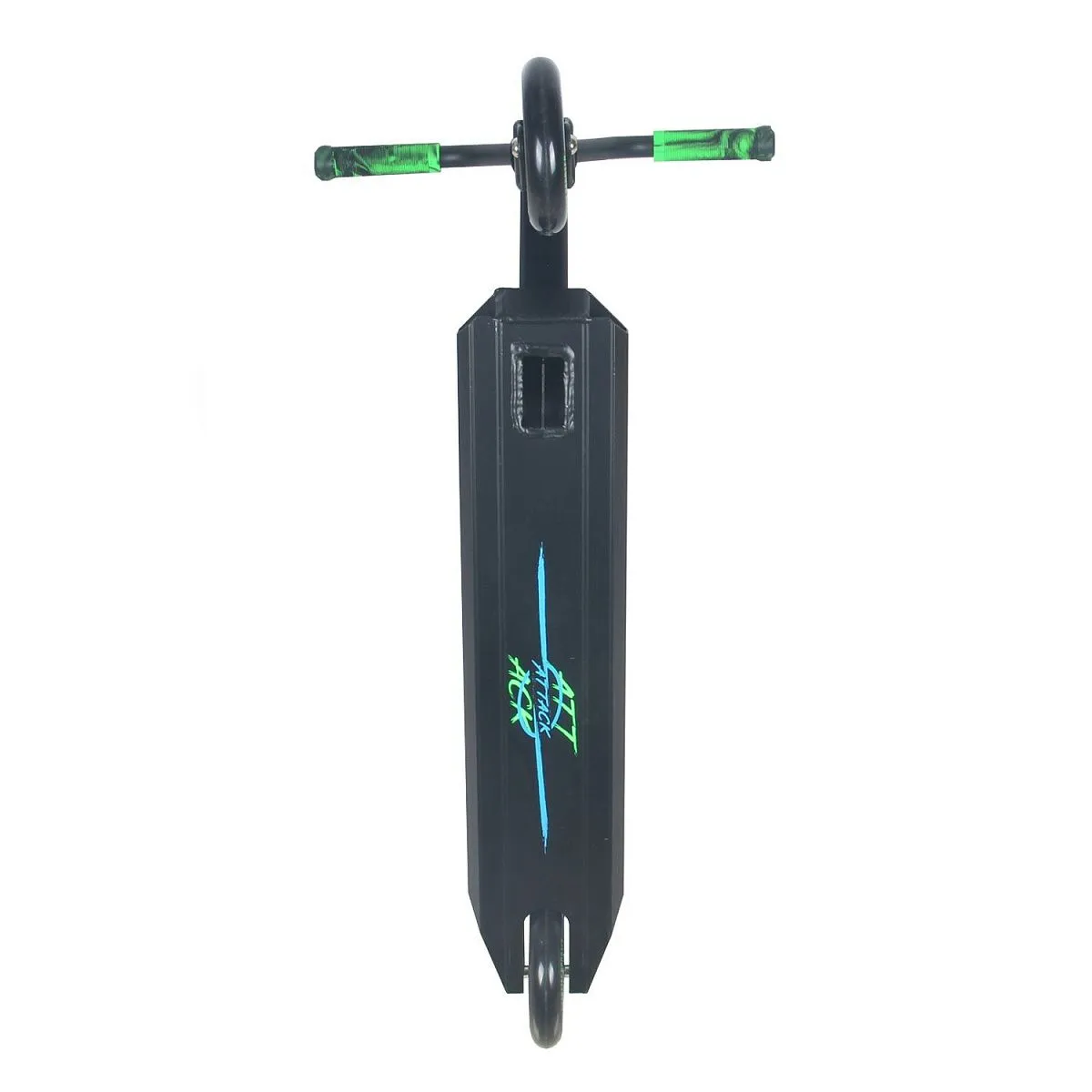 Самокат трюковый ATTACK HIC 110мм black/green