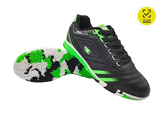 Бутсы зальные SB-ZAL-051 Black/Green детские