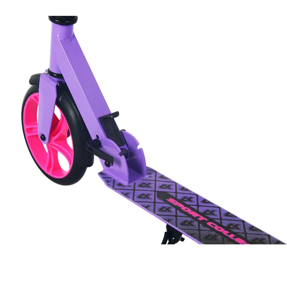 Самокат CK-SA200-2 200мм violet (фонарь и наклейка в подарок)