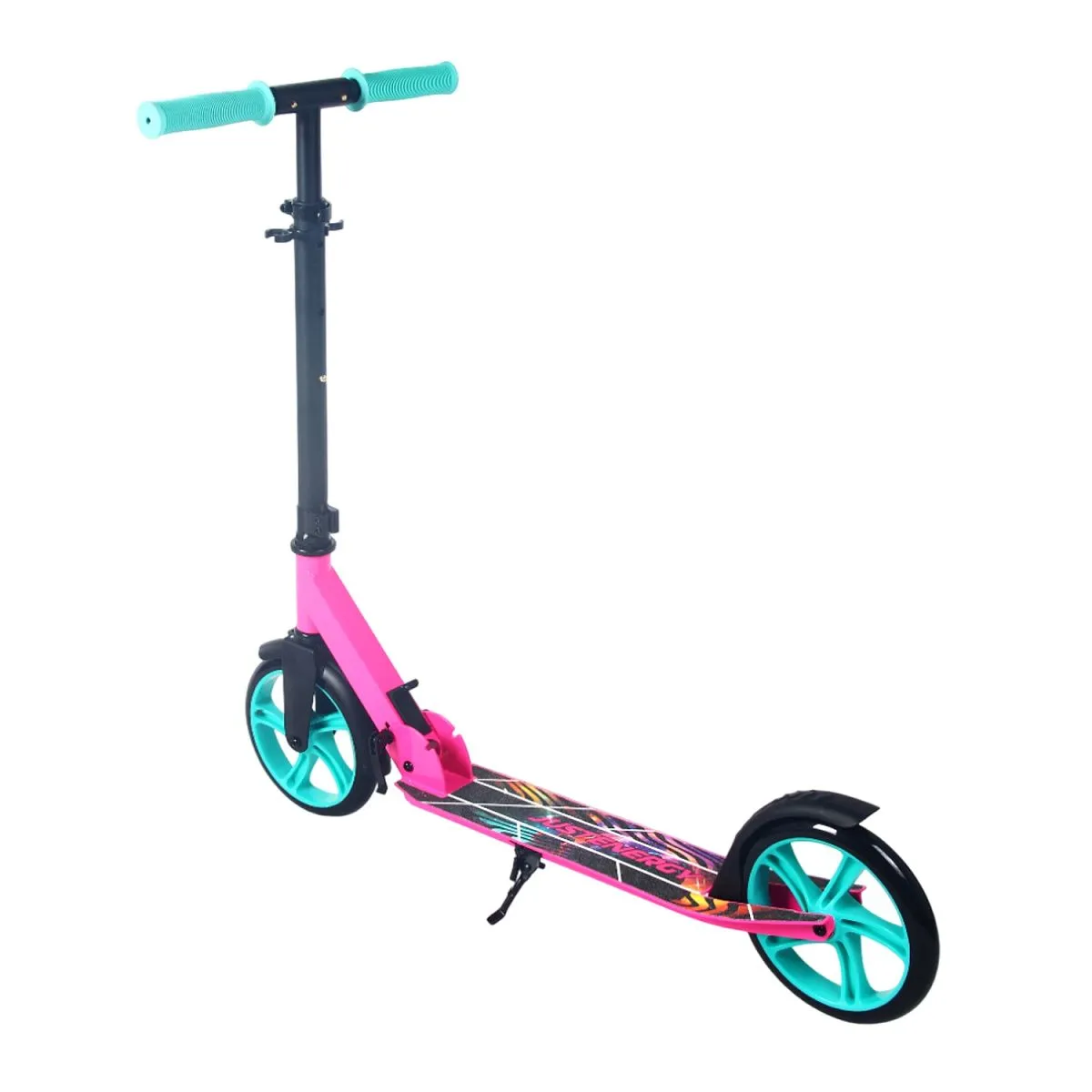 Самокат JE-SA200-50 200мм pink (фонарь и наклейка в подарок)
