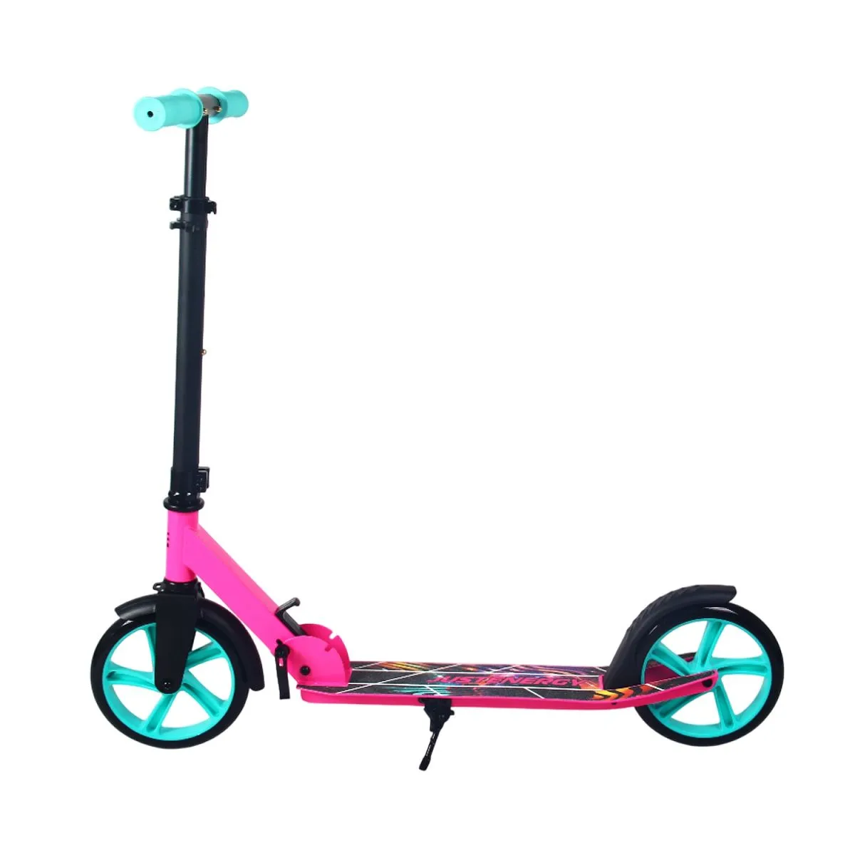 Самокат JE-SA200-50 200мм pink (фонарь и наклейка в подарок)