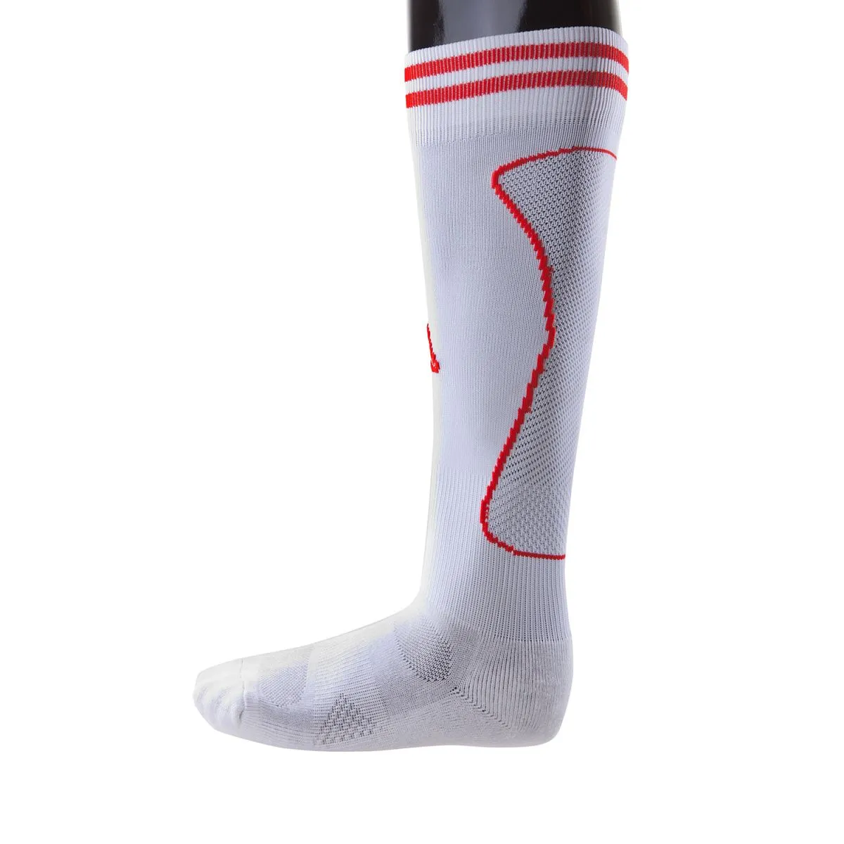 Гетры футбольные S-20  WHT/RED