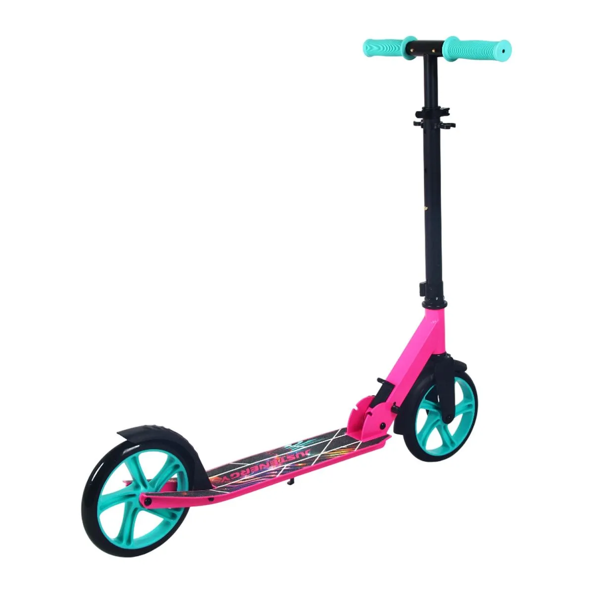 Самокат JE-SA200-50 200мм pink (фонарь и наклейка в подарок)