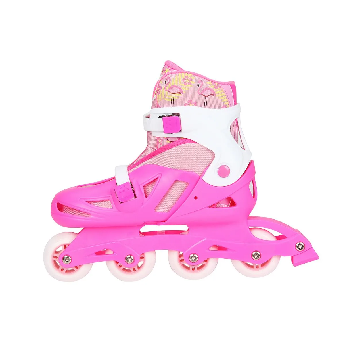 Раздвижные роликовые коньки Flamingo pink