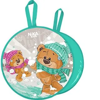 Ледянка мягкая круглая NIKA (450 мм.) Забавные медвежата