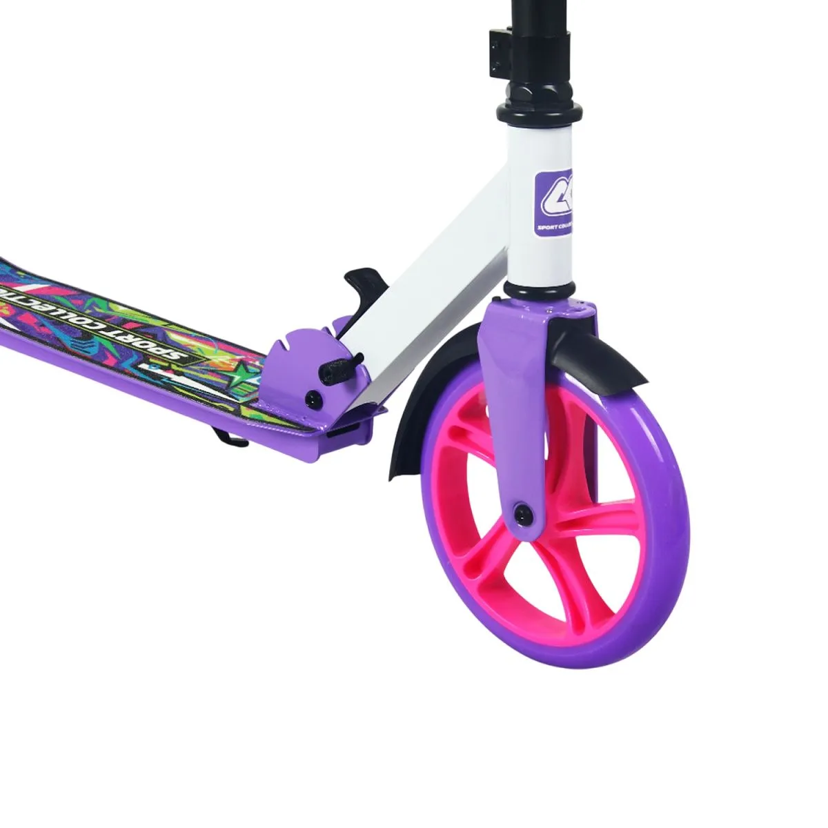 Самокат CK-SA200-3 200мм violet (фонарь и наклейка в подарок)