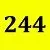 Neon Yellow/244 см