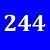Blue/244 см