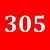 Red/305 см