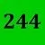 Green/244 см