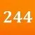 Orange/244 см