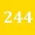 Yellow/244 см