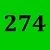 Green/274 см
