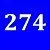 Blue/274 см