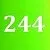 Neon Green/244 см
