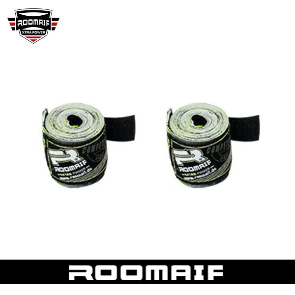 Бинт боксерский RM-101 Grey/Green (хлопок-полиэстер)