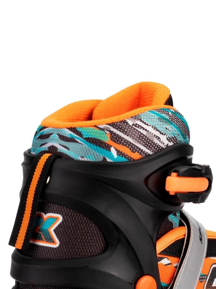 Раздвижные коньки CK-SK1108 Orange (светящийся ремешок в подарок)