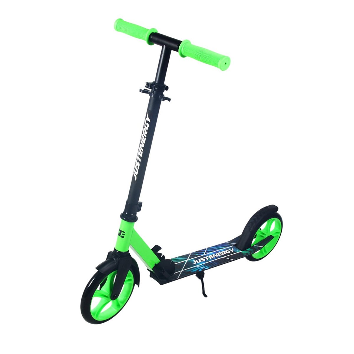Самокат JE-SA200-50 200мм green (фонарь и наклейка в подарок)