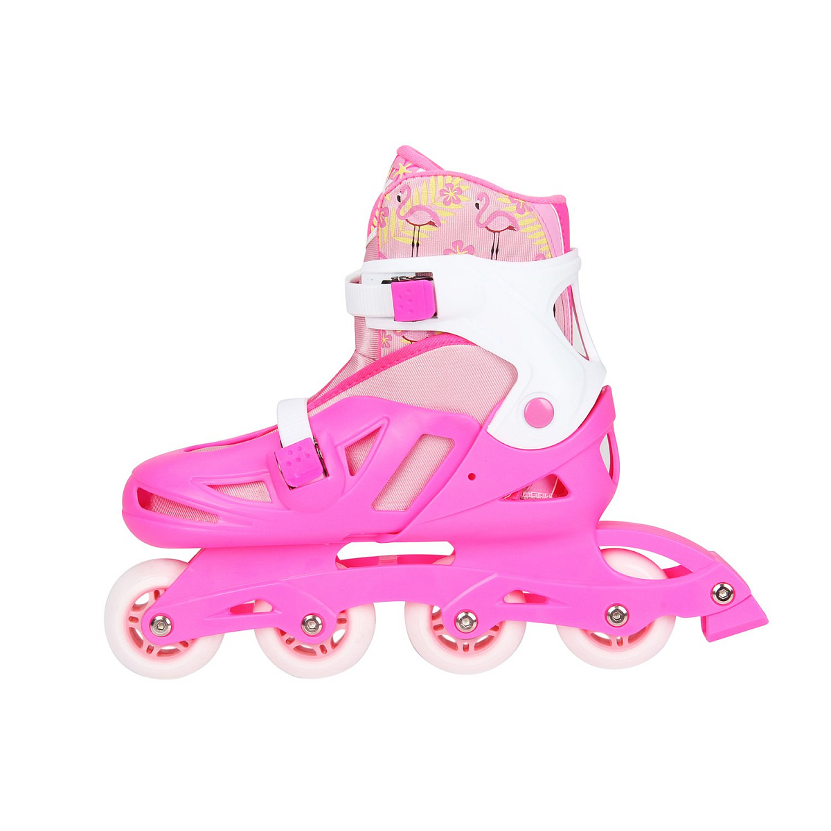 Раздвижные роликовые коньки Flamingo pink