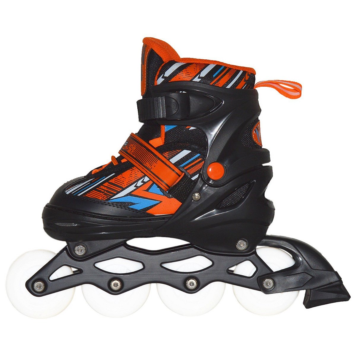 Раздвижные роликовые коньки Racing Orange LED подсветка колес