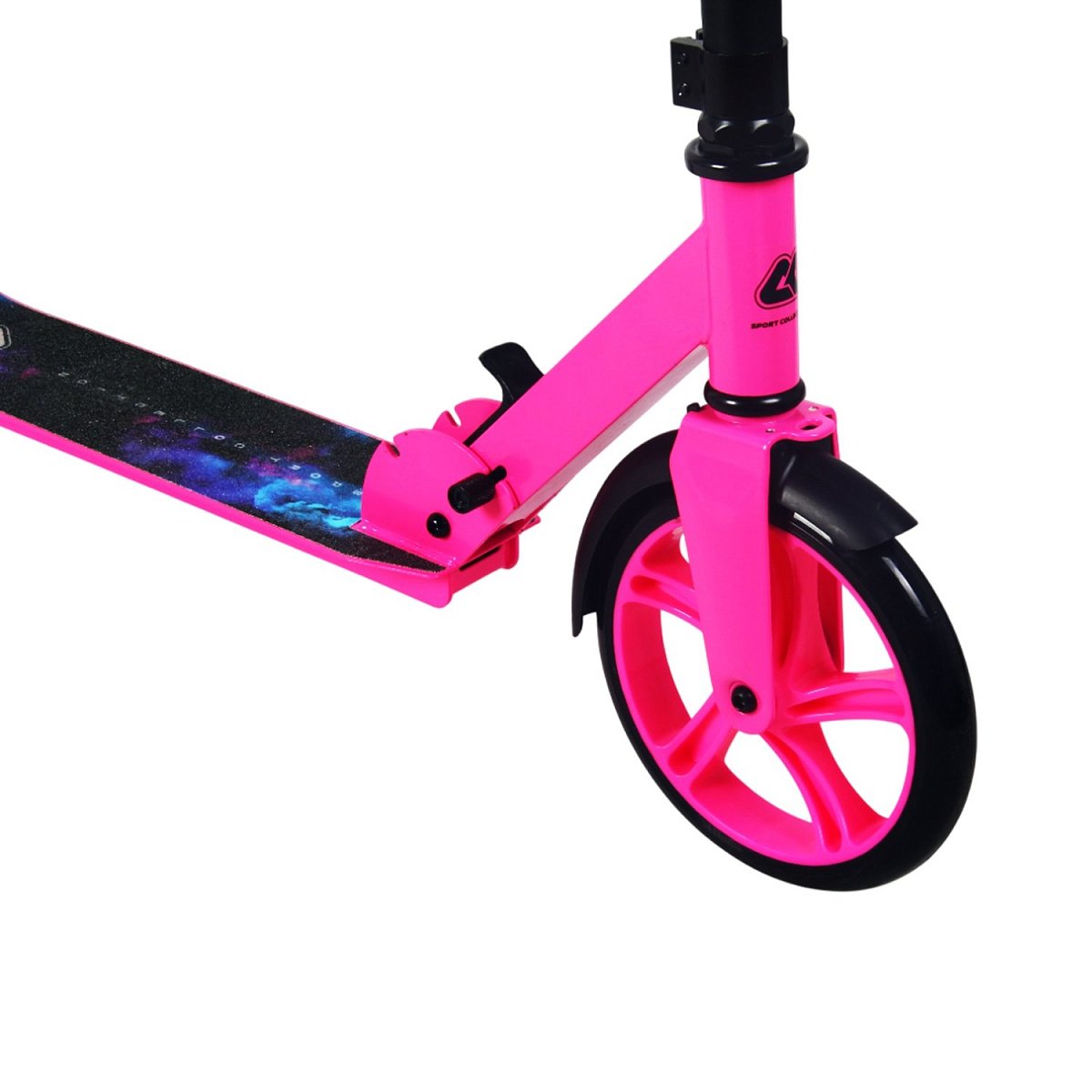 Самокат CK-SA200-1 200мм pink (фонарь и наклейка в подарок)