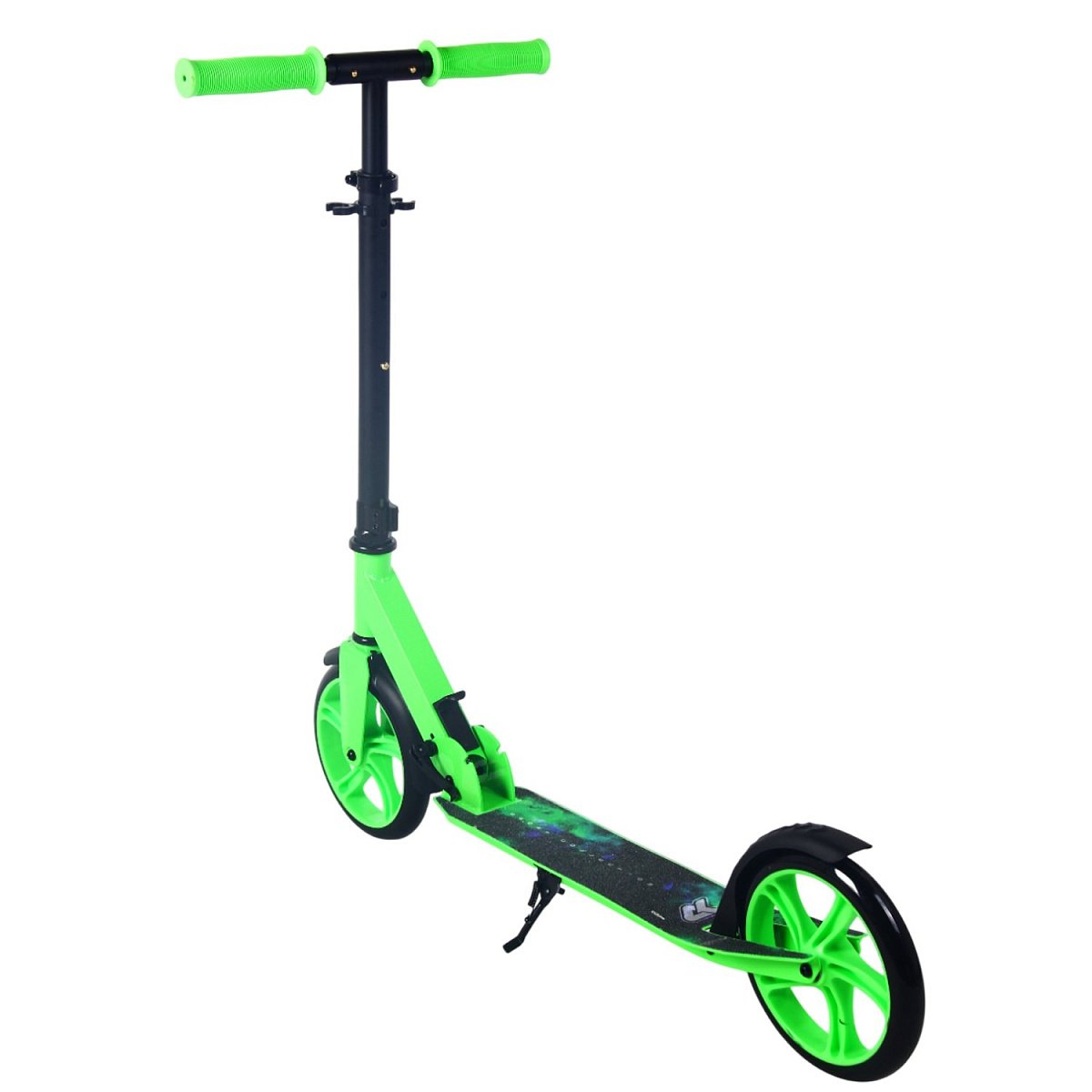 Самокат CK-SA200-1 200мм green (фонарь и наклейка в подарок)